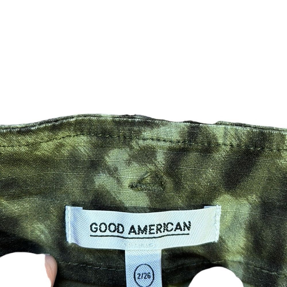 Good American paperbag waist ankle pants in jungle size 2/26 animal print - Picture 5 of 7